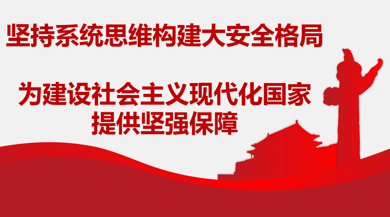 堅持系統(tǒng)思維構建大安全格局 為建設社會主義現代化國家提供堅強保障